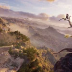 Alexios nhìn ngắm cảnh quan tuyệt đẹp của Hy Lạp cổ đại trong Assassin's Creed Odyssey