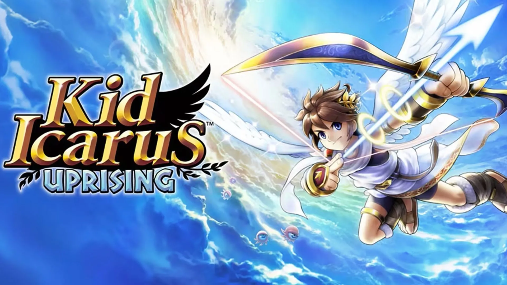 Ảnh bìa chính thức của tựa game Kid Icarus Uprising đình đám trên Nintendo 3DS.