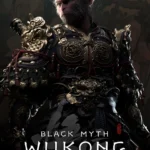 Ảnh bìa game Black Myth Wukong, hình ảnh Tôn Ngộ Không đang chiến đấu