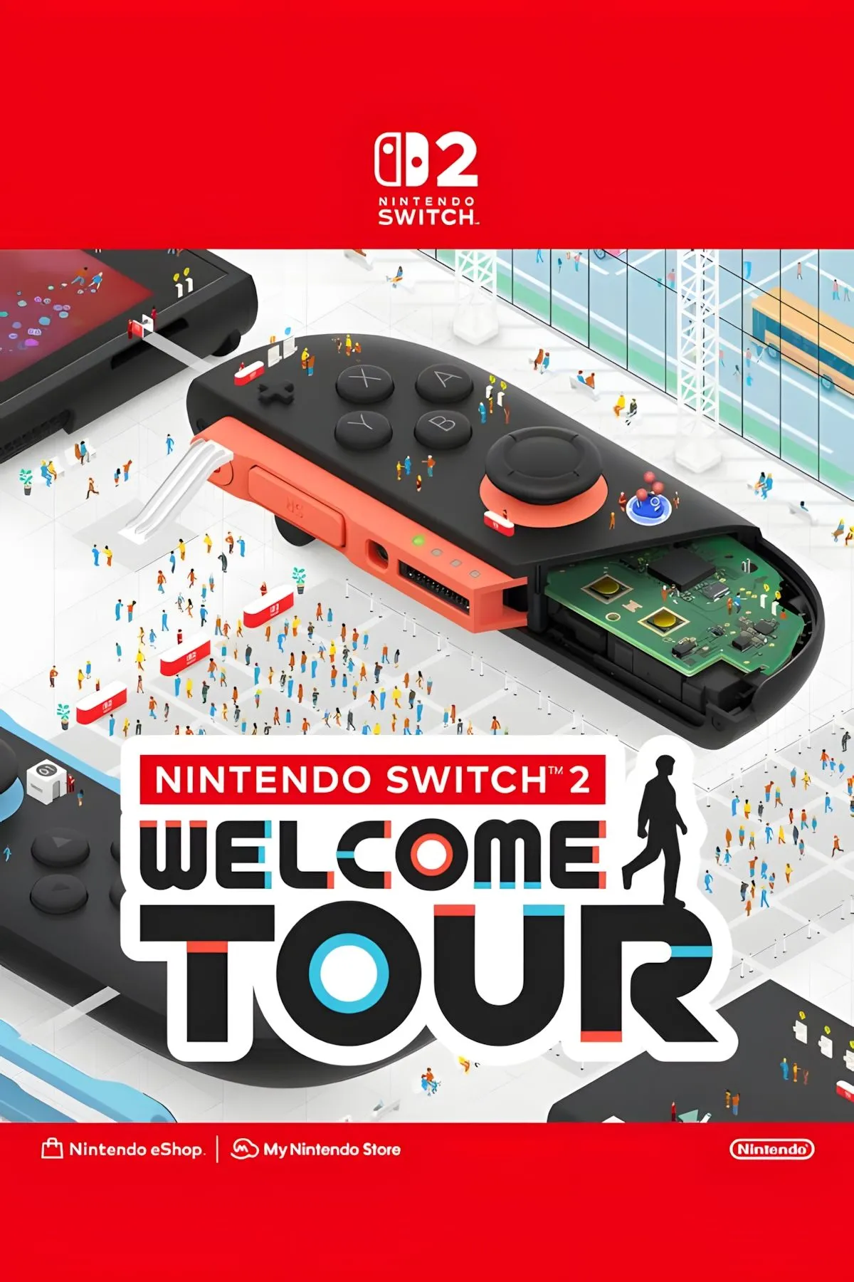 Ảnh bìa tựa game Nintendo Switch 2 Welcome Tour, một hướng dẫn trải nghiệm console mới.