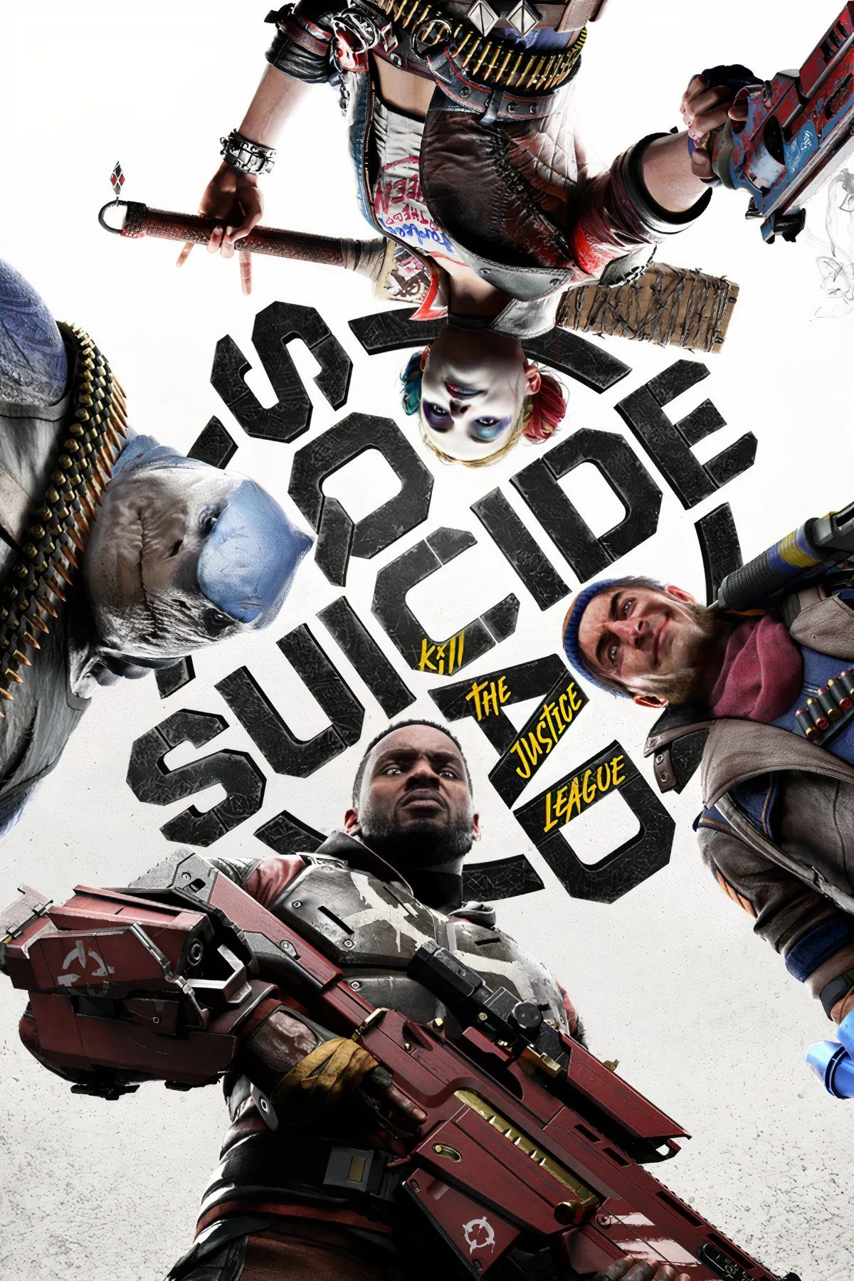 Ảnh cắt dán từ game Suicide Squad Kill the Justice League với các nhân vật và bối cảnh thành phố