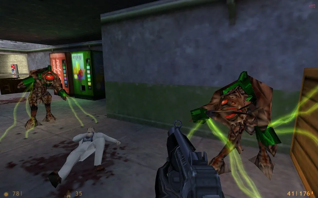 Ảnh chụp màn hình game Half-Life, tựa game FPS đột phá với nhân vật chính Gordon Freeman