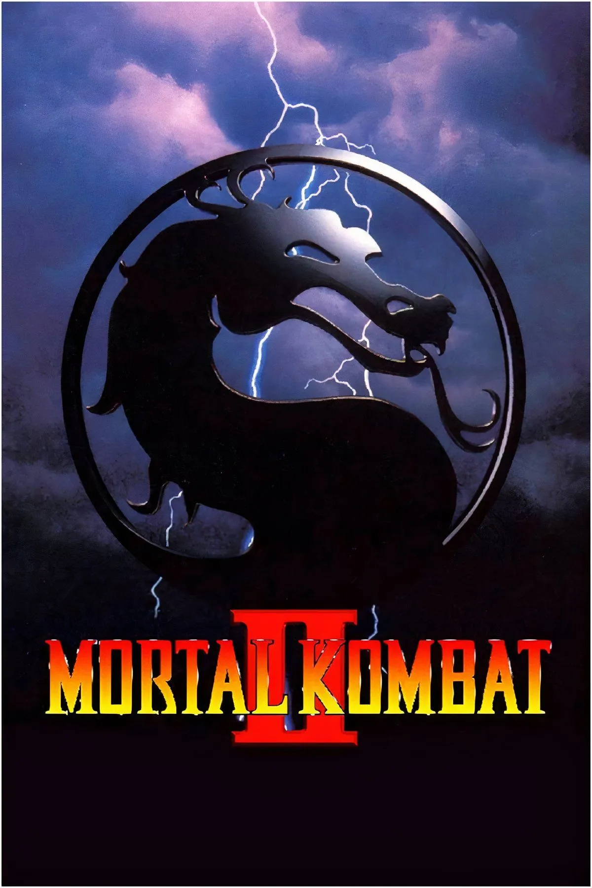 Ảnh collage các chiến binh và logo Mortal Kombat II