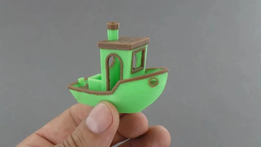 Bản in 3D Benchy v45 hai màu nhiều phần lớn