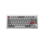 Bàn phím cơ OnePlus Keyboard 81 Pro phiên bản Summer Breeze màu xám nhạt với keycap Marble-mallow.