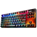 Bàn phím gaming SteelSeries Apex Pro TKL Gen 3 với đèn nền RGB và thiết kế vỏ nhôm cao cấp