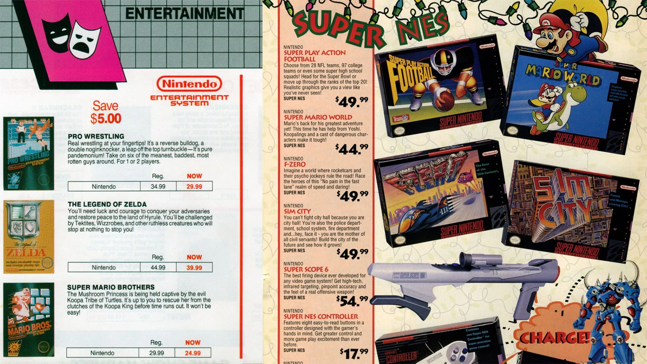 Bảng giá game NES và SNES từ Hugues Johnson cho thấy chi phí game cổ điển