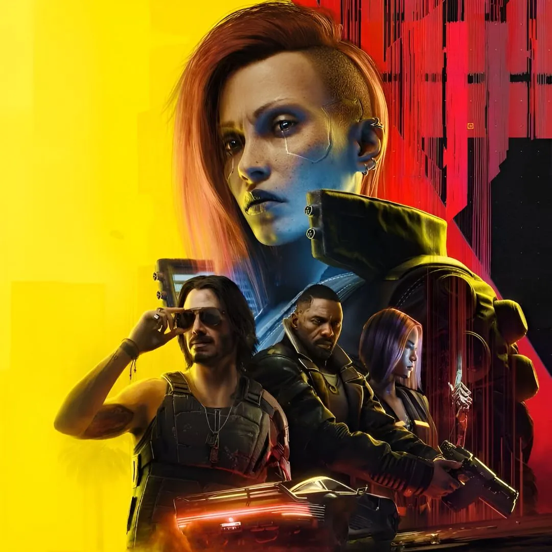 Bìa game Cyberpunk 2077 Ultimate Edition, phiên bản đầy đủ với DLC Phantom Liberty.