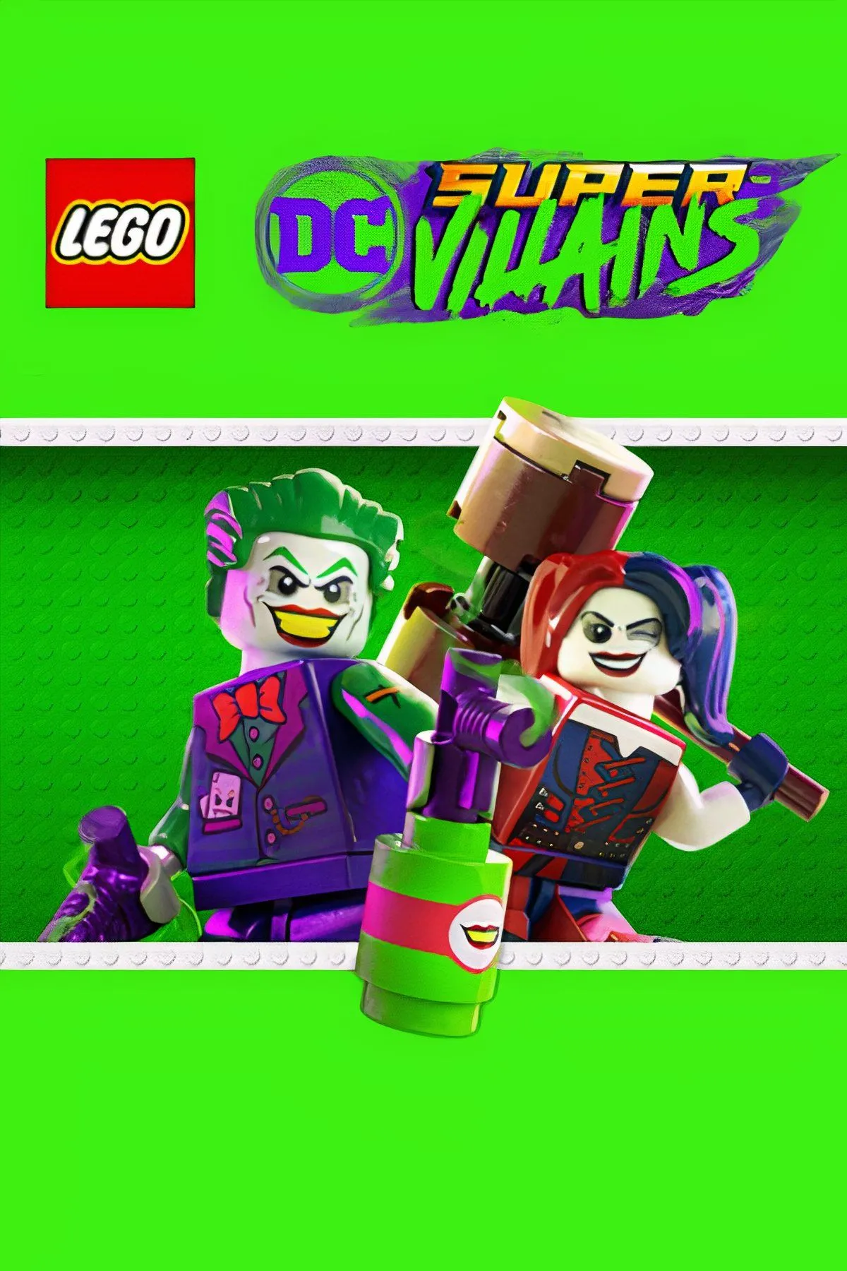 Biểu tượng game LEGO DC Super-Villains, thể hiện phong cách đồ họa LEGO quen thuộc.