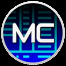 Biểu tượng Midnight Commander - MC Logo, một chiếc mũ trùm đầu màu xanh lá cây với chữ &quot;mc&quot; màu trắng