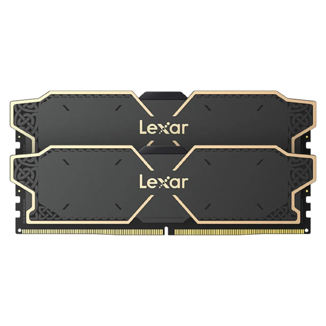 Bộ kit RAM Lexar THOR OC DDR5 32GB (2x16GB) màu đen vàng sang trọng