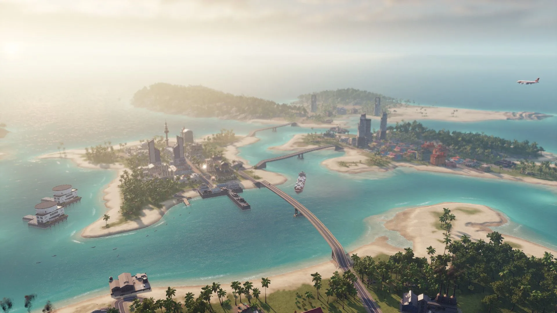 Các công trình kiến trúc đa dạng trên hòn đảo nhiệt đới trong game Tropico 6