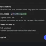 Cách chia sẻ NotebookLM công khai qua liên kết và tùy chọn truy cập