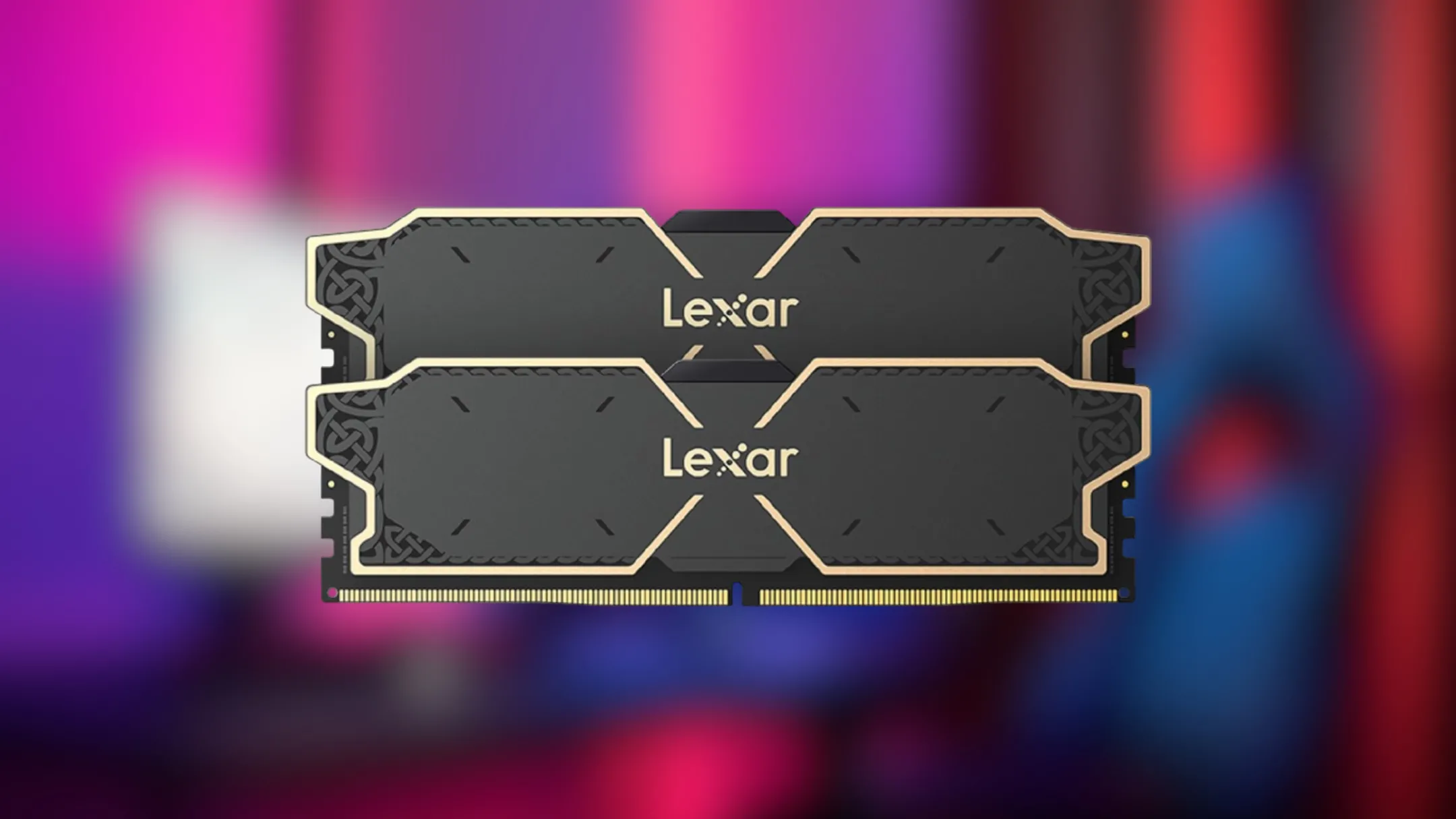 Cận cảnh module RAM Lexar THOR OC DDR5 với thiết kế tản nhiệt cao cấp