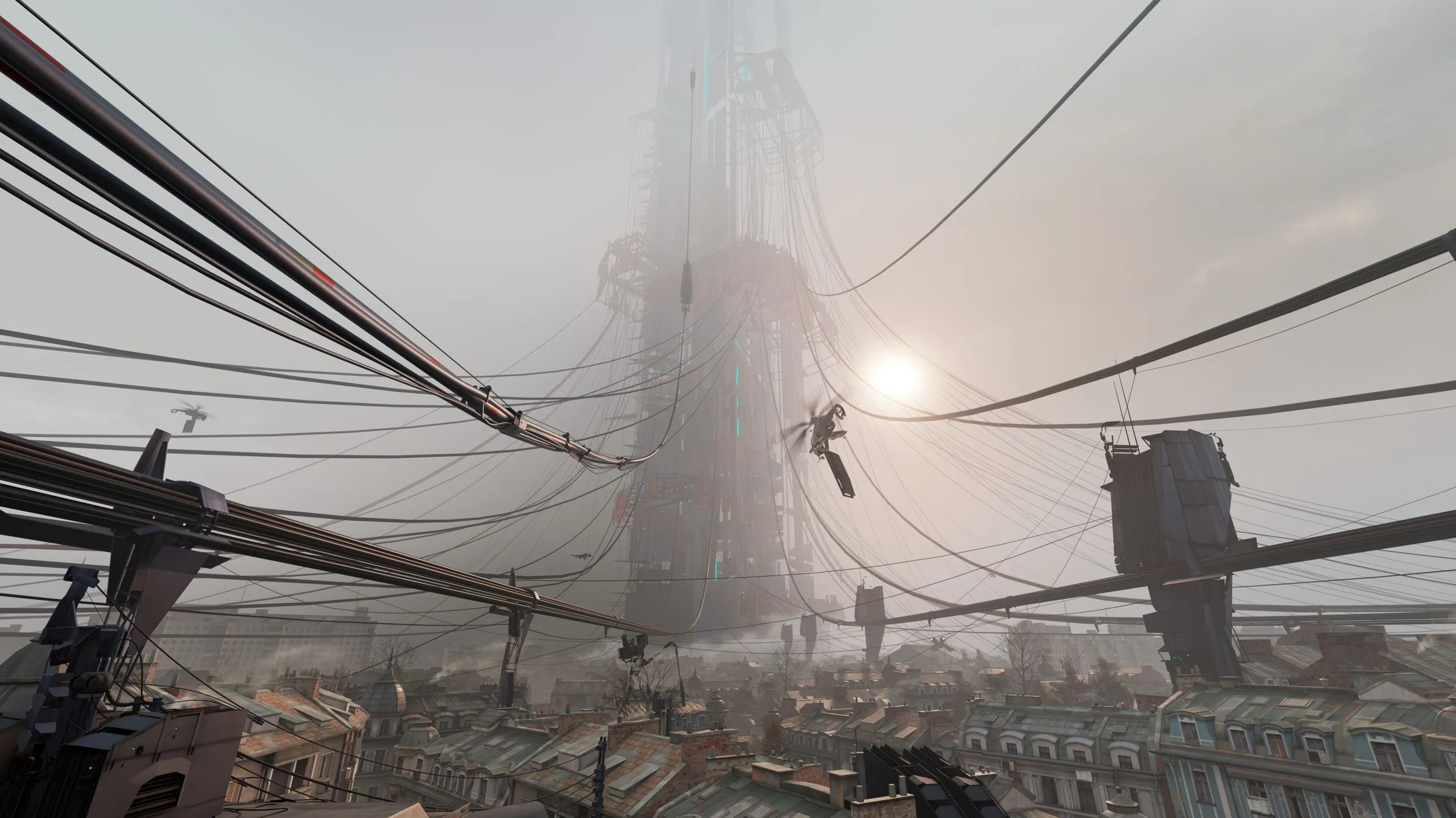 Cảnh hành động căng thẳng từ game Half-Life: Alyx trên nền tảng VR