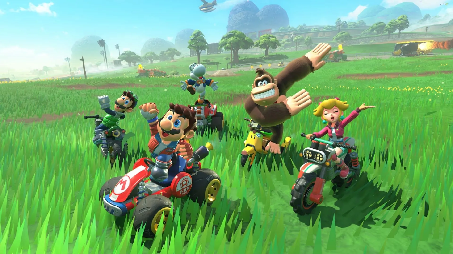 Cảnh quan đường đua rộng lớn trong Mario Kart World được tối ưu hóa cho Nintendo Switch 2.