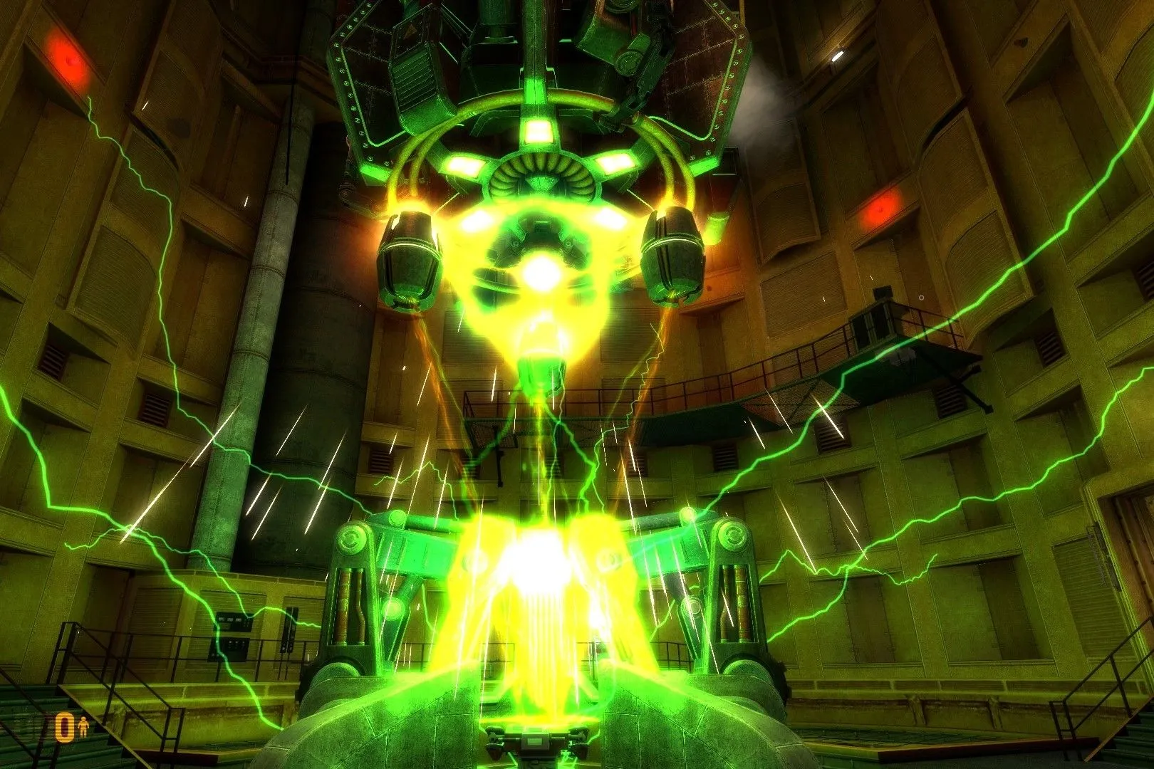 Cảnh quay từ tựa game Black Mesa, một ví dụ điển hình của game FPS kinh điển