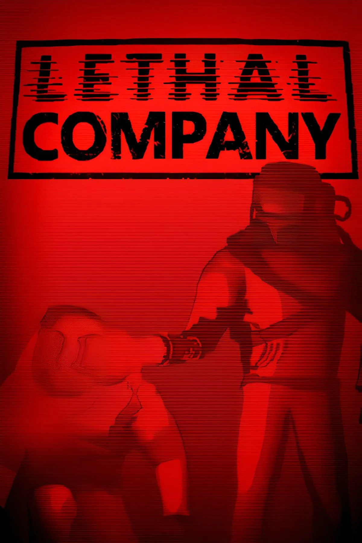 Cảnh trong game Lethal Company, một người chơi đang đối mặt với quái vật đáng sợ trong một không gian công nghiệp tối tăm.