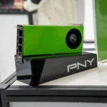 Card đồ họa NVIDIA GeForce RTX 50 series PNY, minh họa cho việc kiểm tra chất lượng trước khi xuất xưởng