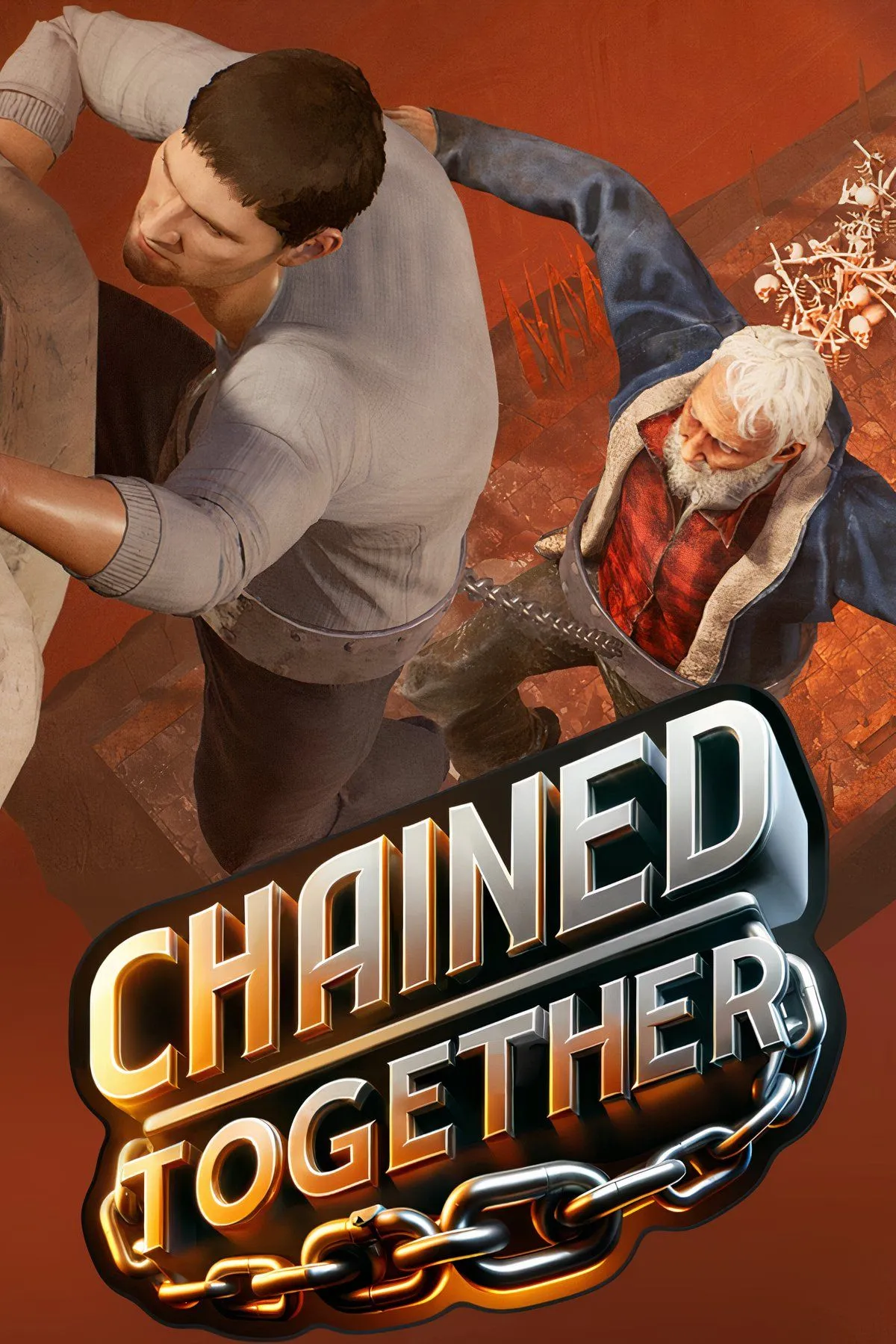 Chained Together - nhóm người chơi bị xích lại cùng nhau trong địa ngục, hợp tác vượt chướng ngại vật.