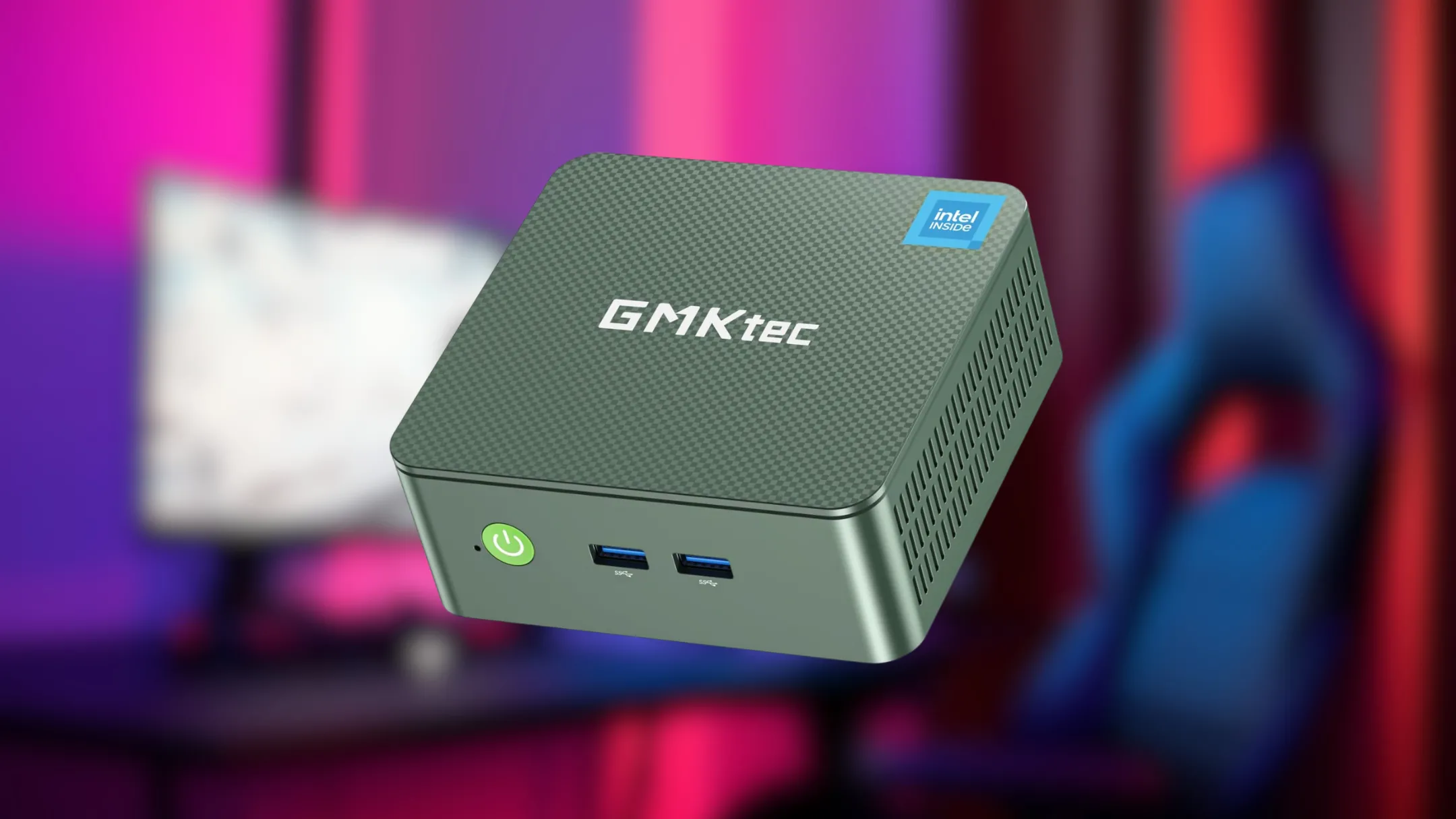 Chi tiết các cổng kết nối trên GMKtec Mini PC, gồm USB, HDMI và Ethernet