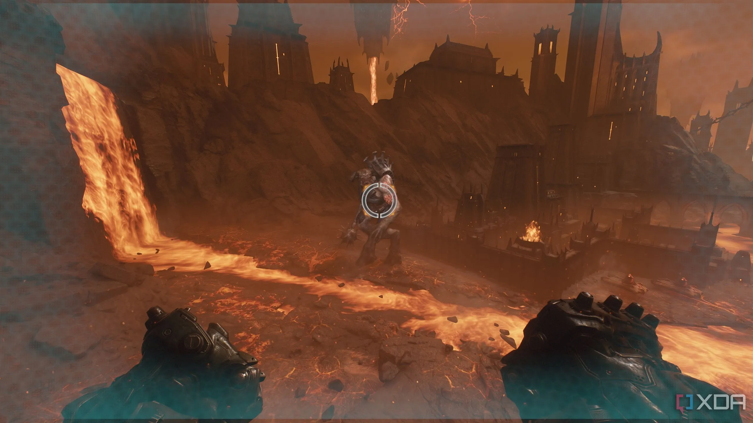 Con Titan đầu tiên trong Chapter 11 của Doom: The Dark Ages, mục tiêu cho thử thách né tránh hoàn hảo.