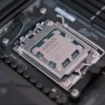 CPU được cài đặt trên bo mạch chủ Asus ROG Strix B850-F Gaming WiFi