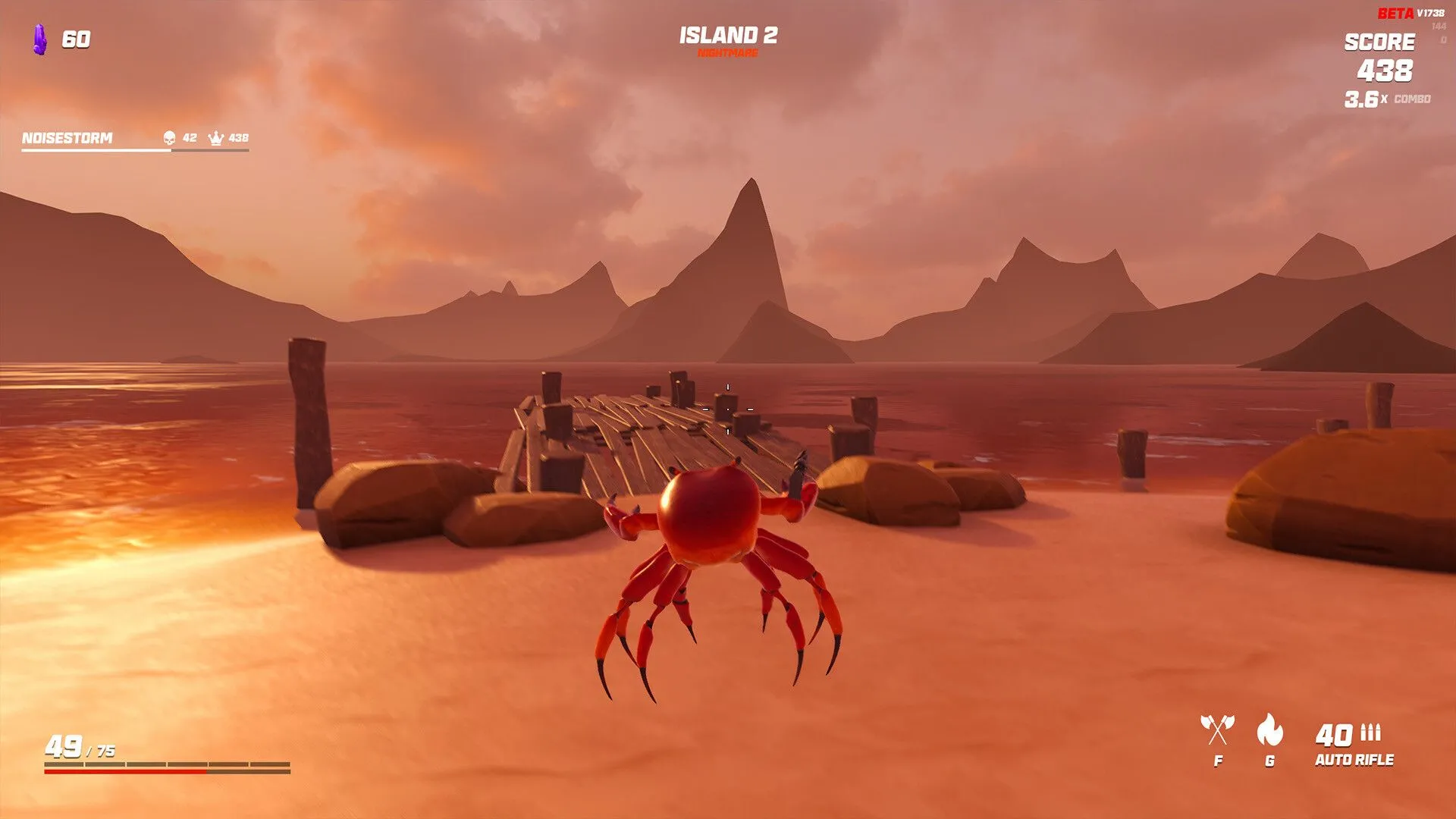 Crab Champions - Game indie với đồ họa ấn tượng và lối chơi độc đáo đang giảm giá trên Steam.