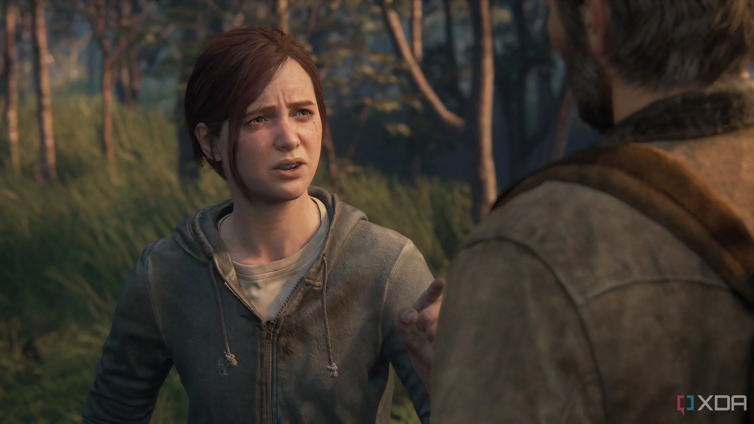 Cuộc đối thoại đầy cảm xúc giữa Ellie và Joel trong The Last of Us Part II Remastered.