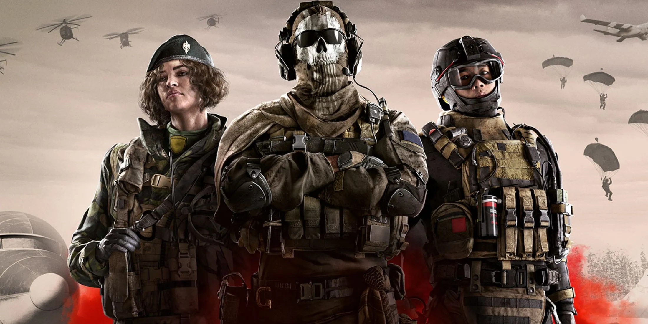 Dàn nhân vật Call of Duty Warzone, thể hiện phong cách Battle Royale đặc trưng