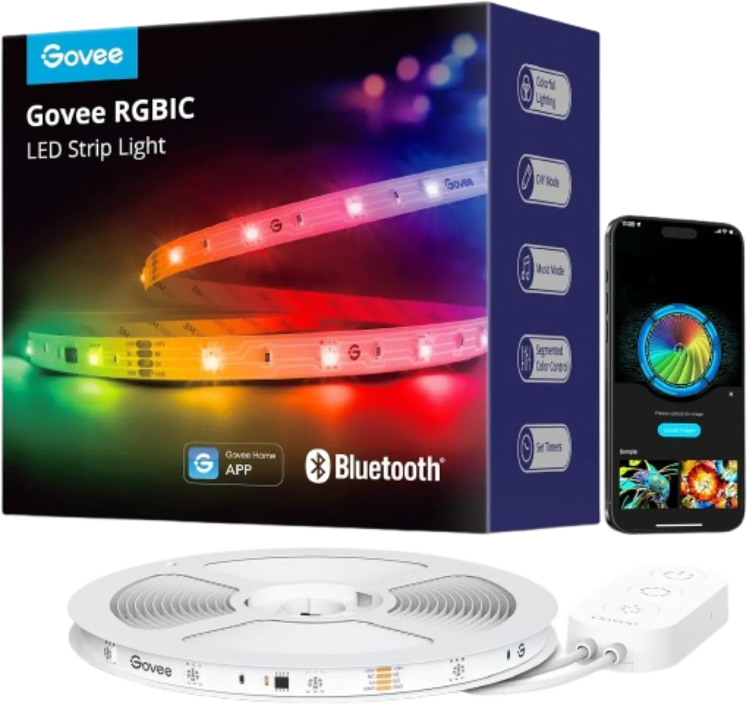 Đèn dải LED RGBIC Govee H617A dài 16.4ft với điều khiển từ xa