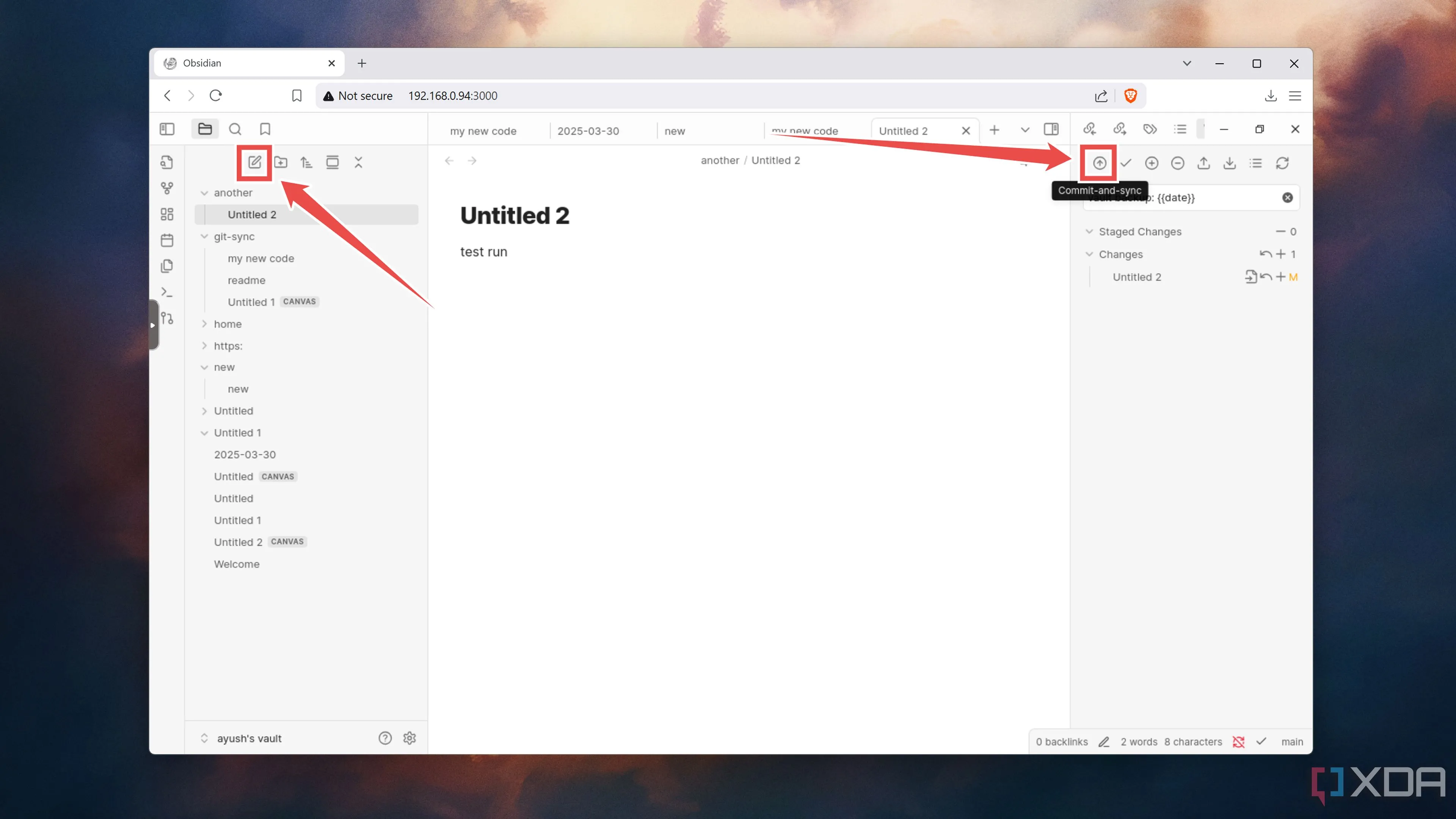 Đồng bộ hóa file ghi chú Obsidian với kho GitHub thông qua plugin Git