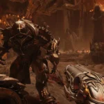 Doom Slayer điều khiển mech khổng lồ đối đầu quỷ trong Doom: The Dark Ages