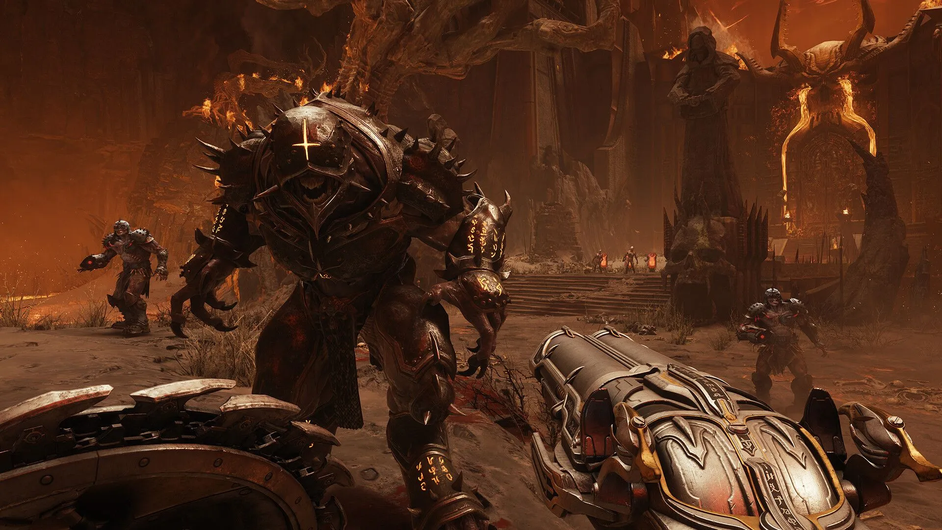 Doom Slayer điều khiển mech khổng lồ đối đầu quỷ trong Doom: The Dark Ages