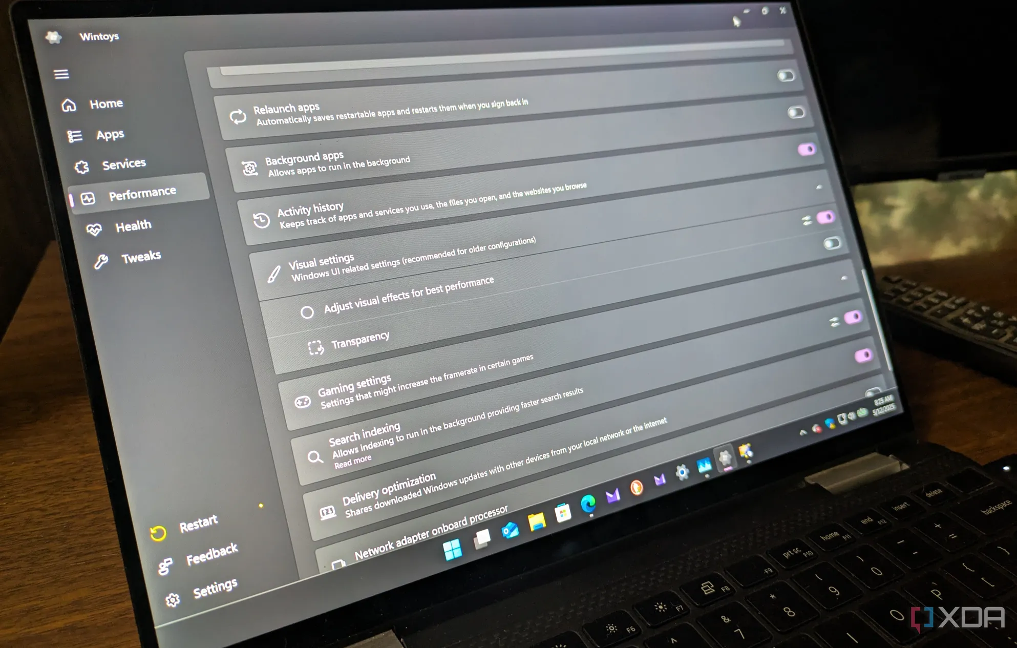 Giao diện công cụ di chuyển dữ liệu Windows trên máy tính xách tay chạy Windows 11