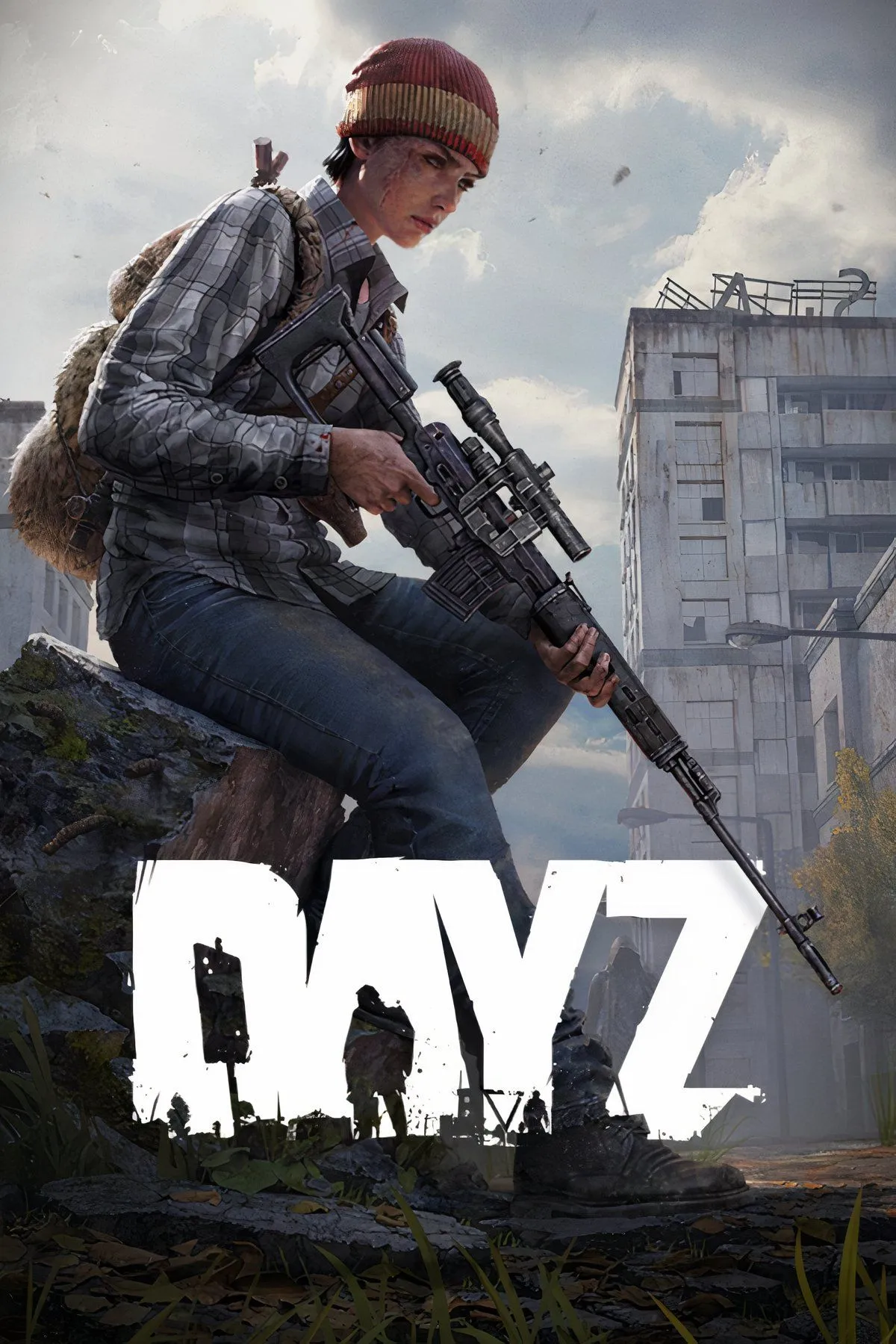 Giao diện DayZ với người chơi và zombie trong bối cảnh hậu tận thế