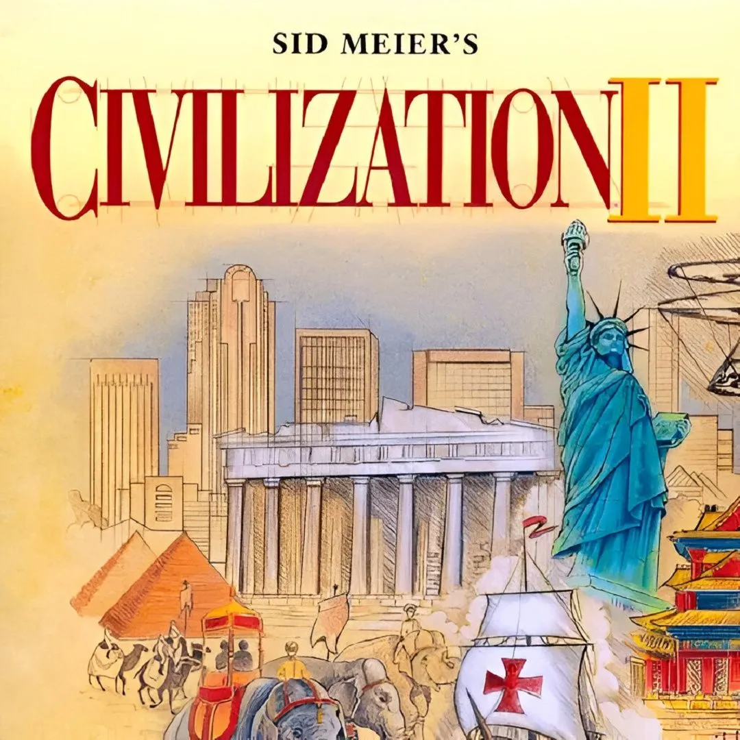 Giao diện game Sid Meier's Civilization II - Nơi game thủ trải nghiệm lịch sử tương tác và phát triển nền văn minh.