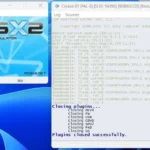 Giao diện giả lập PCSX2 đang chạy game PlayStation 2