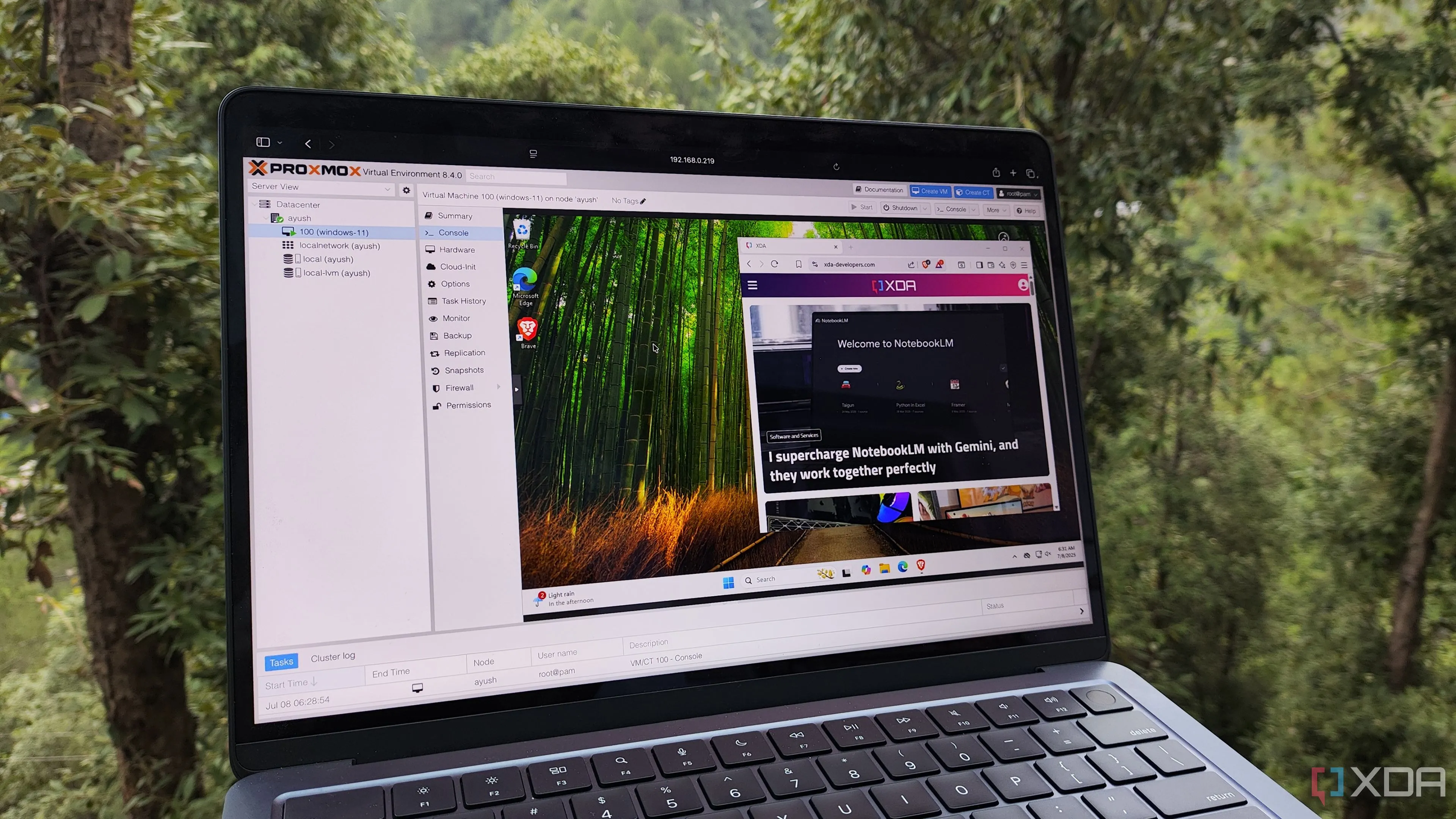 Giao diện máy tính Windows 11 sẵn sàng cho việc chuyển đổi dữ liệu
