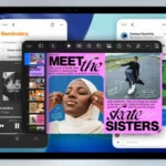 Giao diện quản lý cửa sổ mới trên iPadOS 26, cho phép thay đổi kích thước và di chuyển ứng dụng linh hoạt