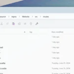 Giao diện thanh Omnibar mới trên ứng dụng Files, hiển thị các chế độ điều hướng và tìm kiếm nâng cao