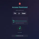 Giao diện tiện ích Chrome Scream to Unlock yêu cầu người dùng la "I'm a loser" để mở khóa mạng xã hội.