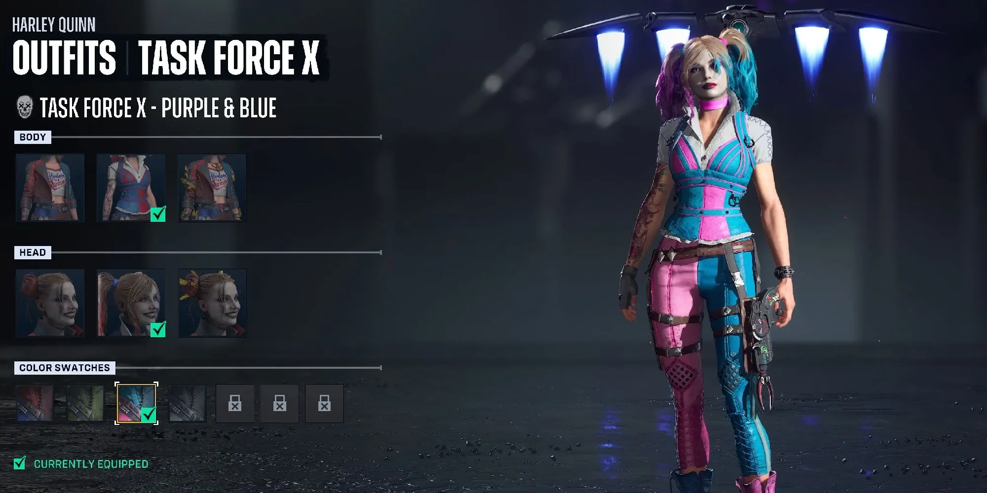 Giao diện tùy chỉnh nhân vật Harley Quinn trong Suicide Squad: Kill The Justice League