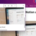 Giao diện ứng dụng OneNote hiển thị các ghi chú nhanh và tính năng cơ bản