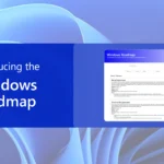 Giao diện website Windows Roadmap của Microsoft, nơi hiển thị các tính năng Windows 11 sắp ra mắt và trạng thái phát triển.