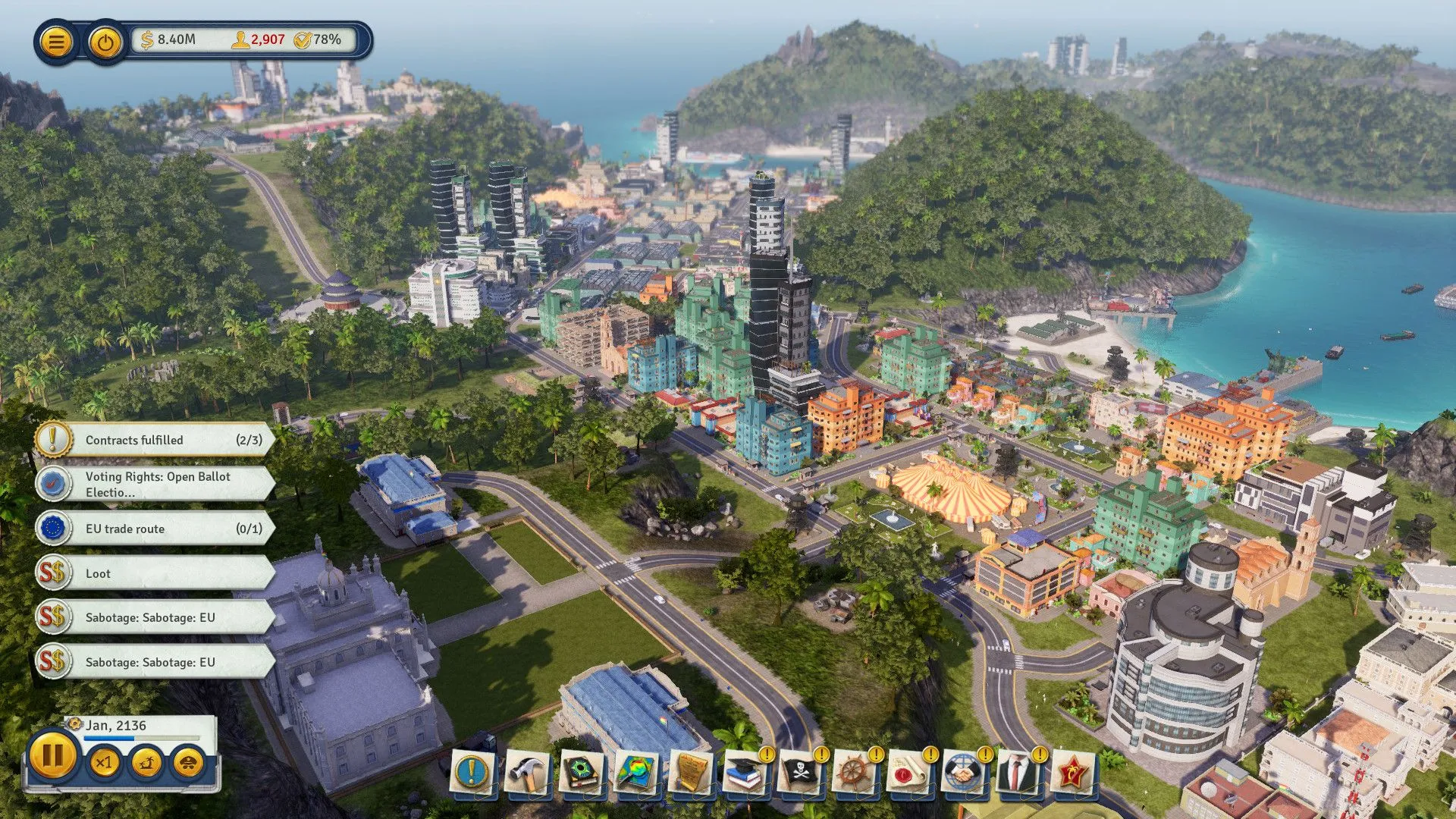 Góc nhìn tổng thể về đồ họa và phong cách xây dựng trong game Tropico 6