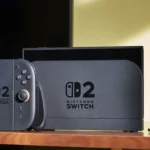 Hệ thống Nintendo Switch 2 với tay cầm Joy-Con và phụ kiện, minh họa quá trình chuyển dữ liệu từ máy Switch cũ.