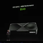 Hiệu suất dự kiến của RTX 5070 được Jensen Huang công bố tại CES 2025