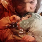 Hình ảnh bìa của trò chơi Death Stranding 2: On the Beach, minh họa nhân vật chính Sam Porter Bridges trong bối cảnh hậu tận thế ấn tượng, nhấn mạnh đồ họa xuất sắc của phần game này.