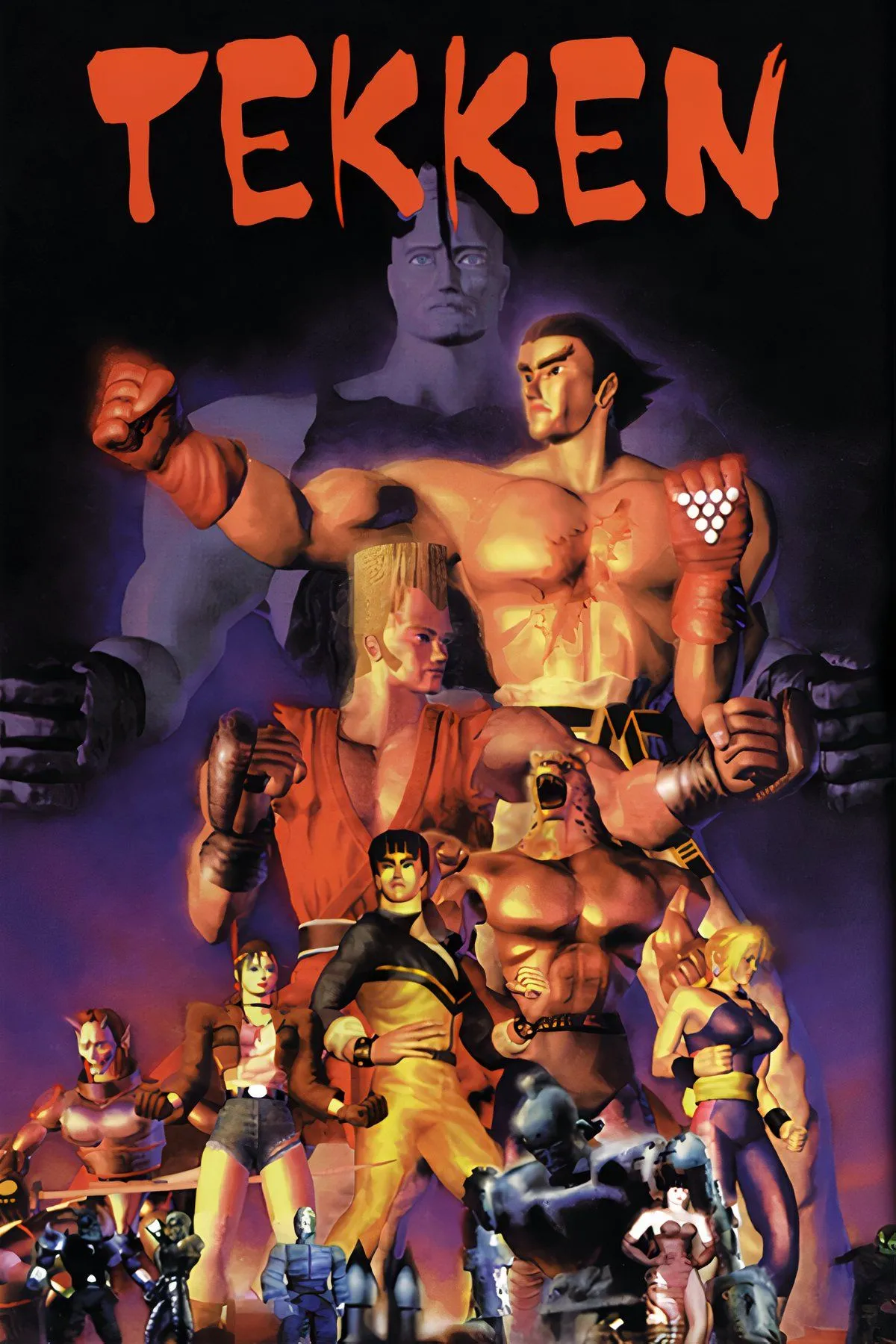 Hình ảnh bìa game đối kháng Tekken phiên bản Long Box trên PS1, một trong những game PS1 giá trị nhất.